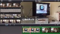 iMovieで簡単な動画編集を実演。