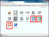 Chrome から Web 版のWord 、Excel 、PowerPoint 、OneNote を開くことができます。