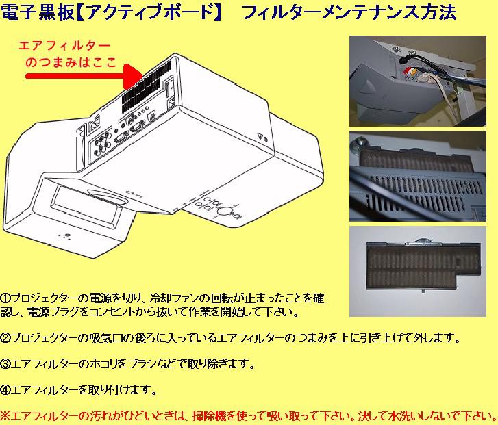 フィルターメンテナンス方法